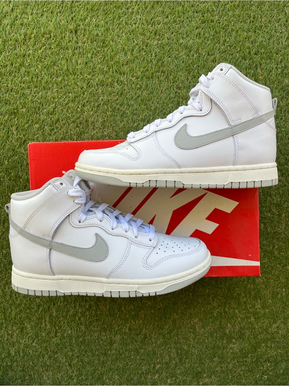Nike High-Top Sneakers - White/Light Gray
